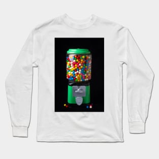 Vintage Green Gumball Machine Long Sleeve T-Shirt